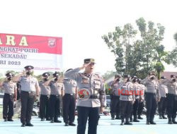 Polres Sekadau Gelar Upacara Kenaikan Pangkat Periode 1 Januari 2023