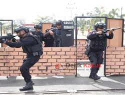 Detasemen Gegana Brimob Kalbar Gelar Latihan