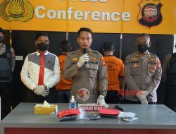 Waka Polres Singkawang Pimpin Press Release Pengungkapan Kasus Narkotika