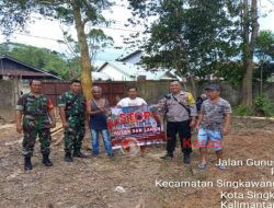 Sinergitas TNI Polri Sambangi Warga Sampaikan Himbauan Stop Karhutla