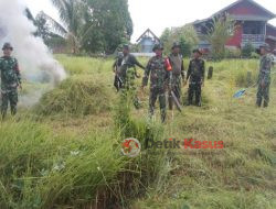 Kodim 1206/PSB Laksanakan Karya Bakti Pembersihan TPU Tionghoa