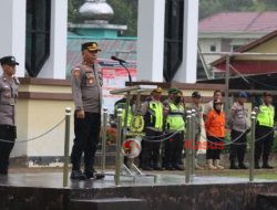 Polres Kapuas Hulu Menggelar Apel Gabungan Pengamanan Menjelang Perayaan Imlek 2574 dan Cap Go Me 2023