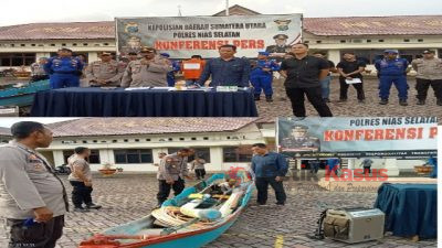 Polres Nias Selatan Mengamankan Dua Tersangka Penyalahgunaan Bahan Kimia Potasium