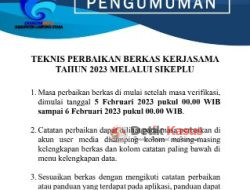 Pemkab Lampung Utara melalui Diskominfo memberikan waktu perbaikan berkas atau masa Sanggah.