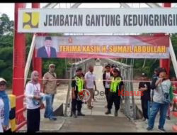 H Sumail Abdullah DPR-RI Komisi 4 Fraksi GERINDRA Jembatan Gantung Hadiah buat rakyat