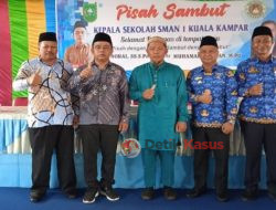 Camat Hadiri Pisah Sambut Kepala SMAN l Kuala Kampar