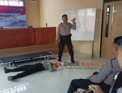 Personel Sat Samapta Polres Kapuas Hulu Latihan Evakuasi Korban