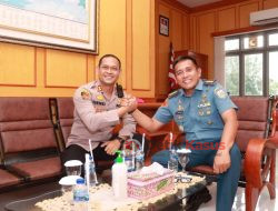 Perkuat Sinergitas TNI-Polri, Kapolres Lhokseumawe Kunjungi Lanal Lhokseumawe