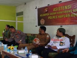 Gelar Asistensi Pokdar Kamtibmas Bhayangkara Polres Kapuas Hulu, Ini Arahan Kasat Binmas