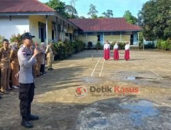 Jadi Pembina Upacara di Sekolah, Ini Pesan Bhabinkamtibmas Polsek Boyan Tanjung