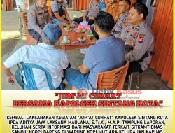 Melalui Jumat Curhat, Polsek Sintang Kota Tampung Keluhan Warga Masyarakat