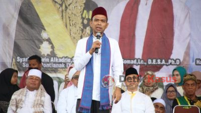 Ustaz Abdul Somad Semarakkan Peringatan Isra Mikraj di Segedong-Mempawah