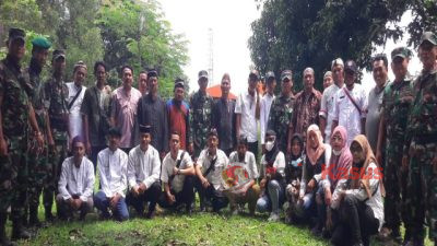 Babinsa Koramil Karangsembung, Dampingi Kirab Merah Putih