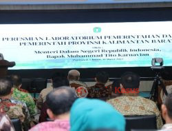 Mendagri Puji Gebrakan Gubernur Sutarnidji, Bangun Laboratorium Pemda