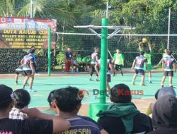 Kasdim 1206/PSB Hadiri Semi Final Pertandingan ‘Duta Kapuas Cup’ Volley Ball Putra 2023 SMP/SMA/Sederajat