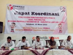 Bawaslu Kabupaten Lampung Utara Gelar Rakor