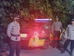 Patroli Malam Polsek Lemahabang, Berikan Pesan Kamtibmas kepada para Pemuda Obrog 