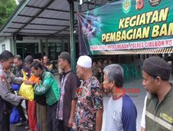 Sinergitas TNI-Polri dan HDCI Ciko Bagikan Ratusan Sembako