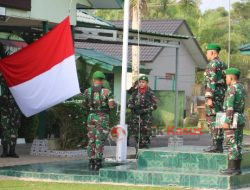 Pimpin Upacara 17-an, Kasdim 1206/PSB Bacakan Amanat Panglima TNI