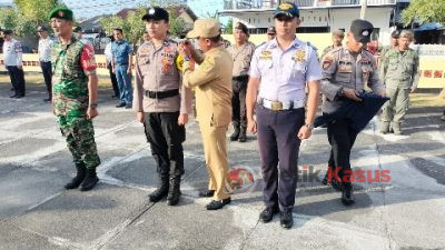 Polsek Kundur laksanakan Apel Pasukan Pengamanan Takbiran Idul Fitri 1444 H