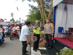 Kapolresta Pontianak Turun Langsung Urai Kemacetan di Jembatan Kapuas 1