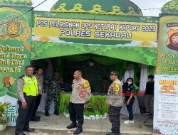 Kapolres Sekadau Tinjau Pos Pelayanan dan Pos Pengamanan Ops Ketupat Kapuas 2023