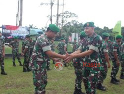 Kodim 1206/Psb Gelar Halal Bihalal di Lapangan Usai Apel Pagi