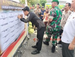 Polsek Kundur Melaksanakan Apel Deklarasi Bersama Dinas Terkait Dalam Pencegahan Karhutla*