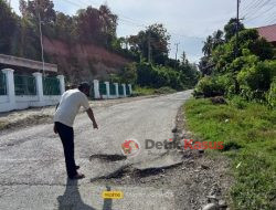 Diperbaiki Menjelang Lebaran, Jalan Provinsi Berlobang Lagi