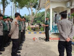 Tingkatkan Sinergitas TNI-Polri, Polsek Nisam dan Koramil 23 Nisam Gelar Apel Gabungan