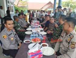 Perkuat Sinergitas Dan Silaturrahmi, Jajaran Polsek Blang Mangat Halal Bihalal Bersama Anggota Koramil