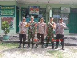 Usai Apel Gabungan Sinergitas Polsek Serbajadi Polres Aceh Timur dan Koramil 01 Melanjutkan Patroli Patroli Bersama