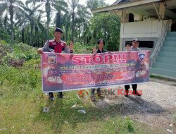 Personel Polsek Rantau Patroli dan Berikan Edukasi Tentang Karhutla