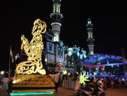 Wagub Ria Norsan Resmikan Kembali Pembangunan Menara Ikonik Masjid Raya Kota Singkawang