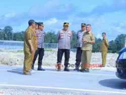 Kapolres Beserta Pemkab Humbahas Tinjau Rencana Pembangunan Pos Poiisi di Lokasi TSTH Aek Nauli