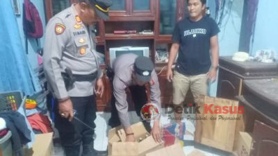 Amankan Puluhan Botol Miras Polsek Kaliwedi Gencarkan Ops Pekat