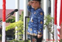 Sekda Provinsi Kalbar menjadi Inspektur Upacara Hari Peringatan ke - 115 Tahun Kebangkitan Nasional Tahun 2023, di Halaman Kantor Gubernur Kalimantan Barat, Senin (22/5/2023)