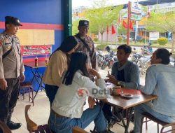 Giat Preemtif Sat Binmas, Sambangi Pusat Keramaian Kota Sekadau