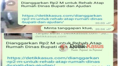 Pengerjaan Atap Rp2 M Rumdis Bupati dan Ajudan, perlu Dipantau Seksama dalam Pekerjaannya