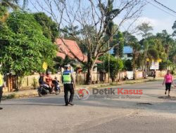 Polres Sekadau lakukan Pengamanan Jalan Sehat HUT GKNI Filipi ke 46