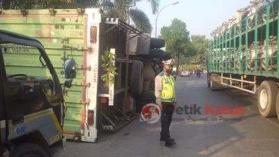 Polres Cirebon Kota Tangani Kecelakaan Lalu Lintas Tunggal di Kedawung