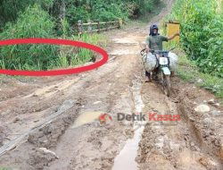 Diguyur Hujan Lebat, Jalan Bengkulu Raya Tember Licin dan Mengerikan!!