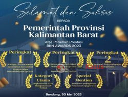 Pemprov Kalbar Borong 5 Penghargaan Sekaligus pada Ajang BKN Award 2023