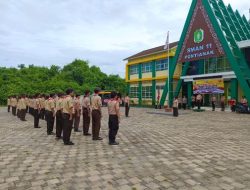 Satbinmas Polresta Pontianak Laksanakan Pendidikan Dan Latihan Dasar Saka Bhayangkara Di SMA Negeri 11