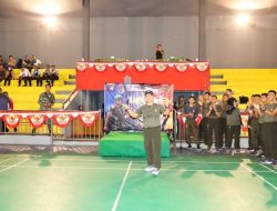 Peringati Hari Ulang Tahun ke-65 dan Jaring Bibit Pemain, Kodam XII/Tpr Gelar Turnamen Badminton.