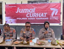 Jum’at Curhat Polres Aceh Tamiang Di SWR Cafee Tampung Keluhan Masyarakat  Bendahara