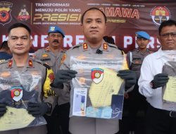 Polres Cirebon Kota Menggelar Press Release ungkap Kasus Jambret yang Viral di Medsos