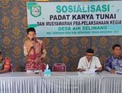 Pemdes Desa Air Selimang Bangun Jalan Rabat Beton di TA 2023