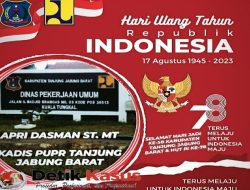 Kadis PUPR Tanjab Barat Apri Dasman ST MT: Selamat Hari Jadi ke 58 Kabupaten Tanjung Jabung Barat dan HUT RI ke 78