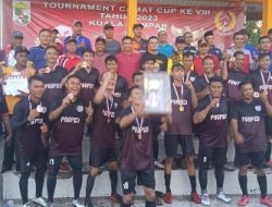 Posped Keluar Sebagai Juara di Turnamen Sepak Bola Camat Cup ke VIII Tahun 2023